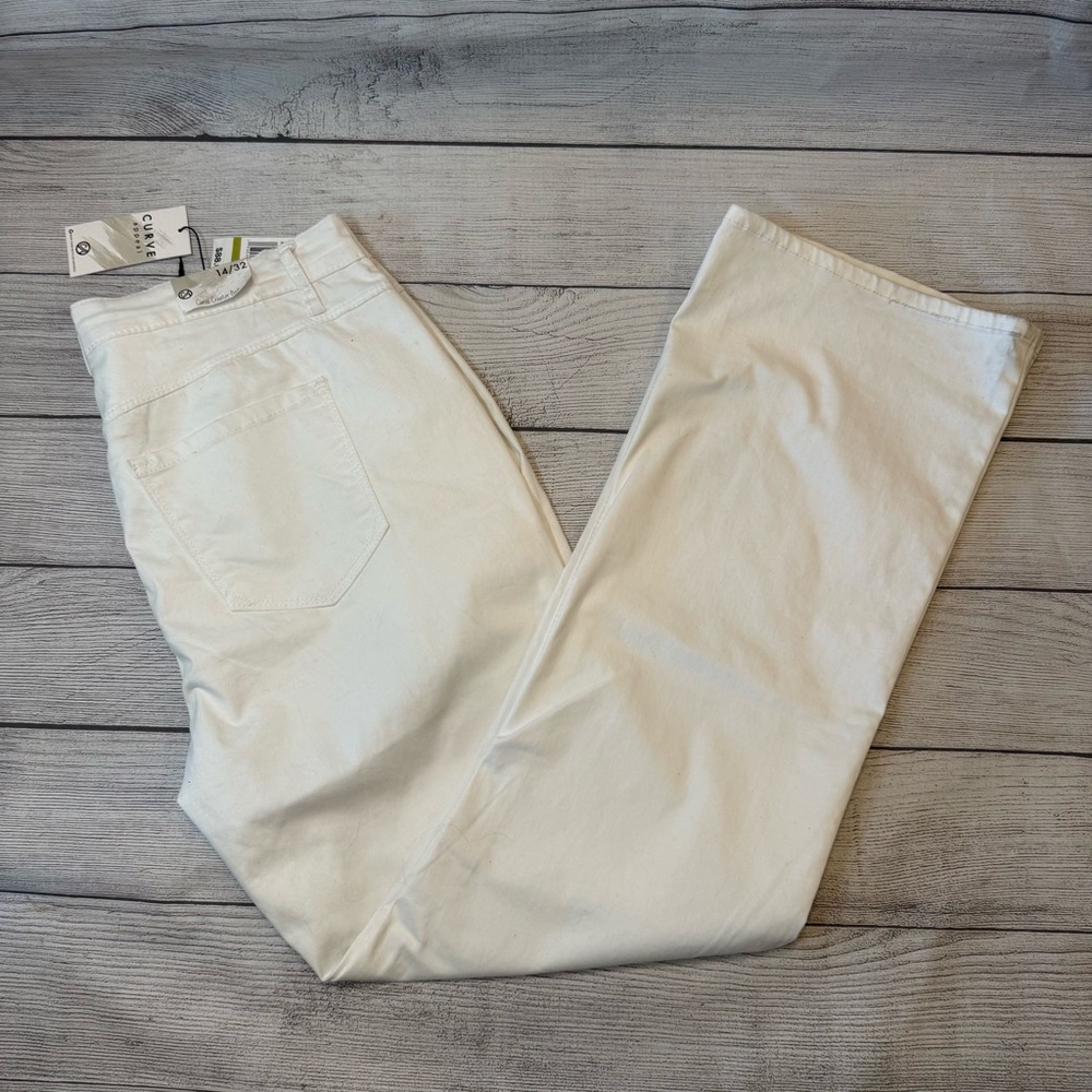 White Straight-Leg Pants
